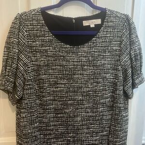 Loft dress, textured with buttons, size 12